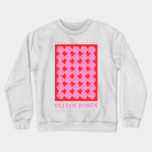 Portland, Oregon - City Of Roses (Red & Pink) Crewneck Sweatshirt